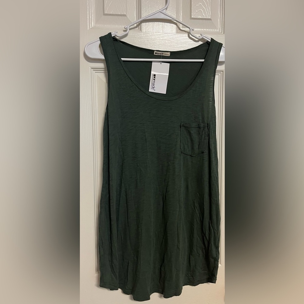 LA Made Maternity Boyfriend Pocket Tank